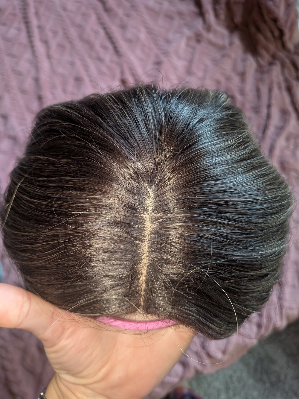 Natural Wavy Blonde Ombre Wig - Dark To Light Ash - Picture 4 of 10